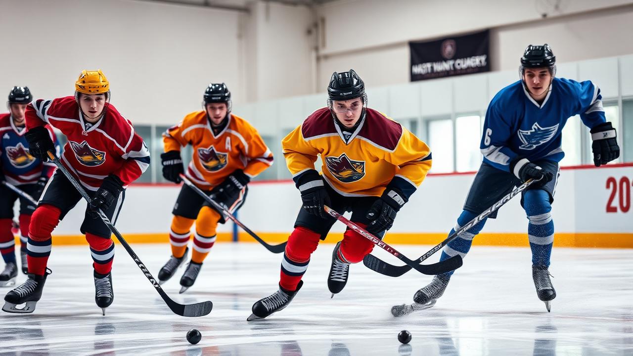 Figure Skating players in action
